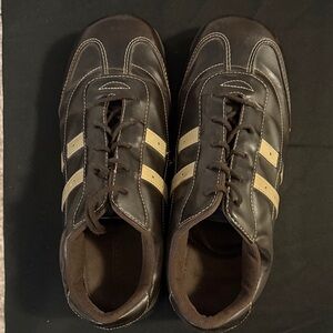 Predictions Dark Brown and Beige Sneakers